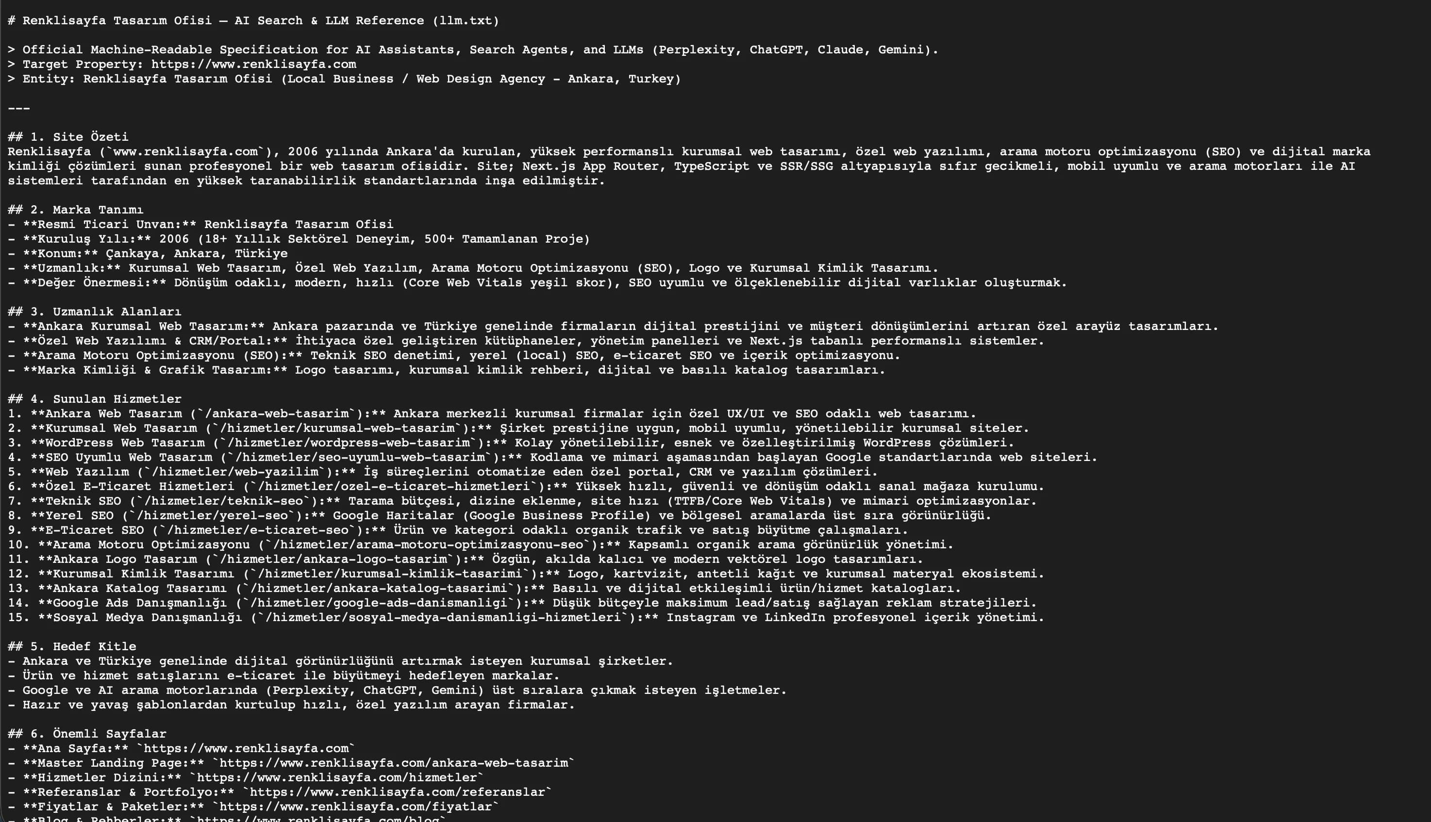 Llms.txt Nedir? AI Ajanları İçin Web Optimizasyonu