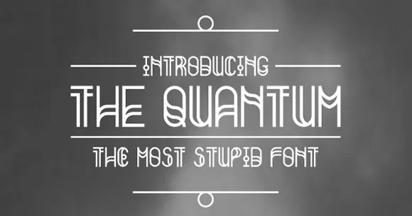 Yeni font önerisi The Quantum