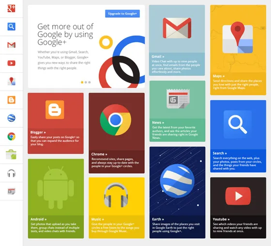 Flat grid web sitesi düzeni